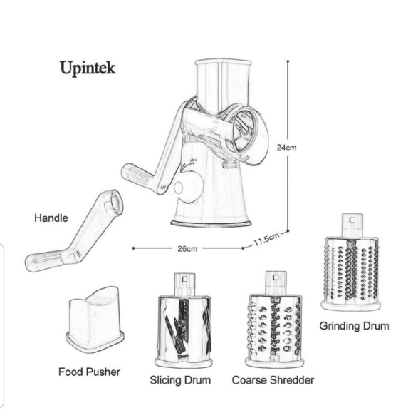 💚 Kitchen Hq speed drum rotary grater - Picture 3 of 4